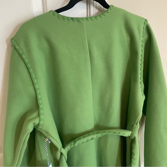 NEW Women’s Draper James Blanket Stitch Green Jacket - Picture 11 of 15